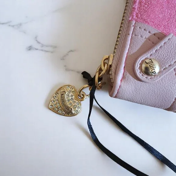 Juicy Couture Lovers Club LG ZA Pink Lemonade Wallet/ Clutch NWT - Picture 6 of 10